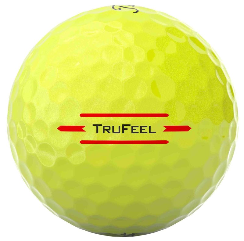 Titleist TruFeel Golfbälle, gelb, 12 Stk.