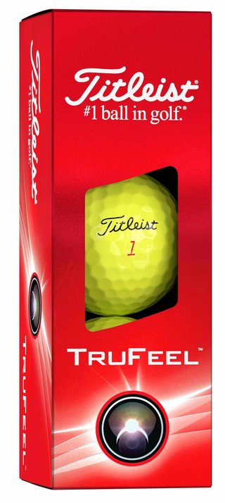 Titleist TruFeel Golfbälle, gelb, 12 Stk.
