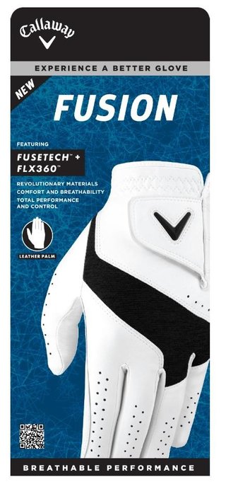 Callaway Fusion Herren Golfhandschuh, Weiß