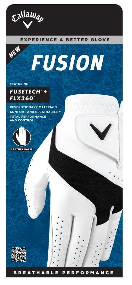 Callaway Fusion Herren Golfhandschuh, Weiß