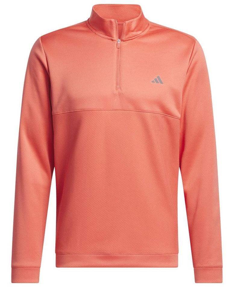 Adidas Ultimate 365 Textured 1/4 Zip Herren Sweatshirt, preloved scarlet
