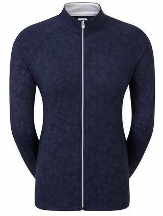 FootJoy Floral Embossed Midlayer Damen Sweatshirt, dunkelblau