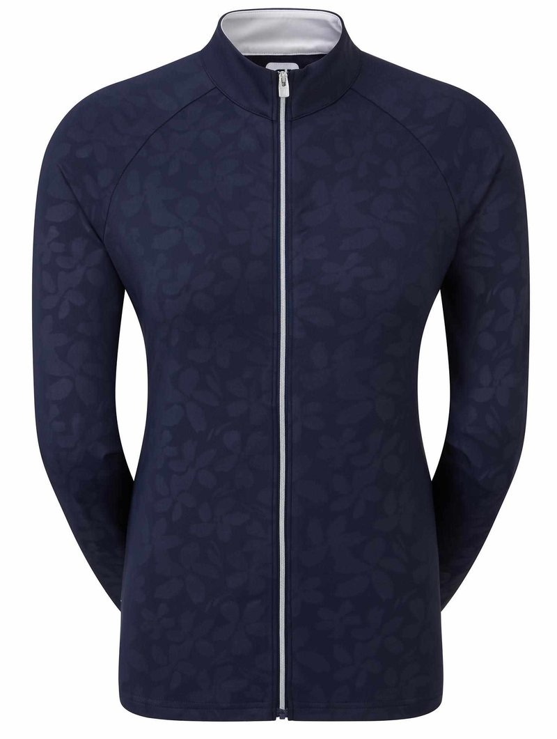 FootJoy Floral Embossed Midlayer Damen Sweatshirt, dunkelblau