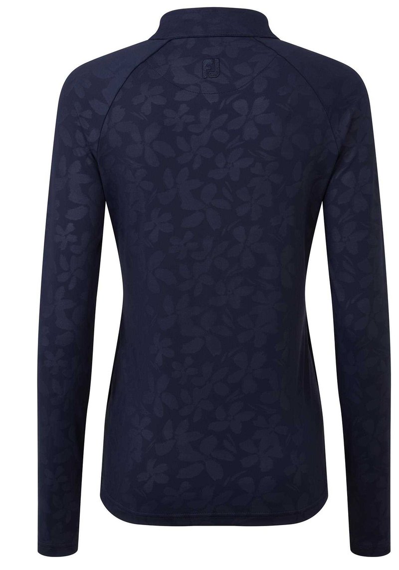 FootJoy Floral Embossed Midlayer Damen Sweatshirt, dunkelblau