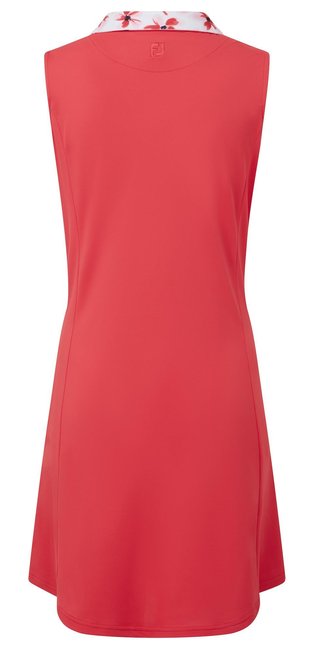 FootJoy Floral Trim Golf Damen Golfkleid, rot