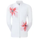 FootJoy Lightweight Full-Zip Damenjacke, weiss/rosa