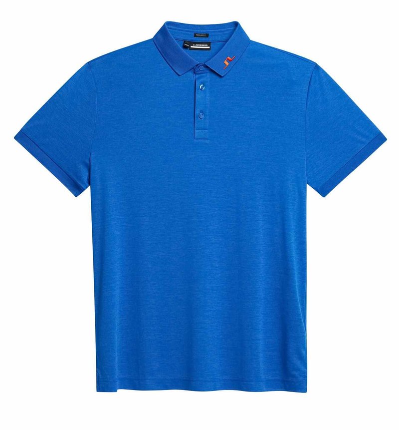 J.Lindeberg KV Regular Fit Herren Poloshirt, blau