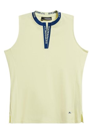 J.Lindeberg Leya ladies sleeveless polo, wax yellow