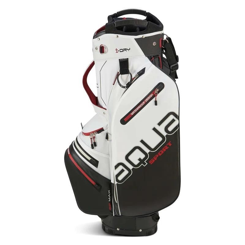 Big Max Aqua Sport 4 cart bag, off-white/schwarz/weinrot