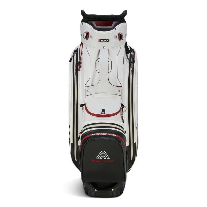 Big Max Aqua Sport 4 cart bag, off-white/schwarz/weinrot