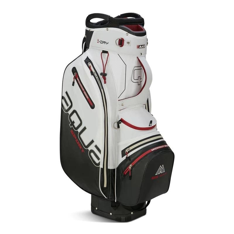 Big Max Aqua Sport 4 cart bag, off-white/schwarz/weinrot