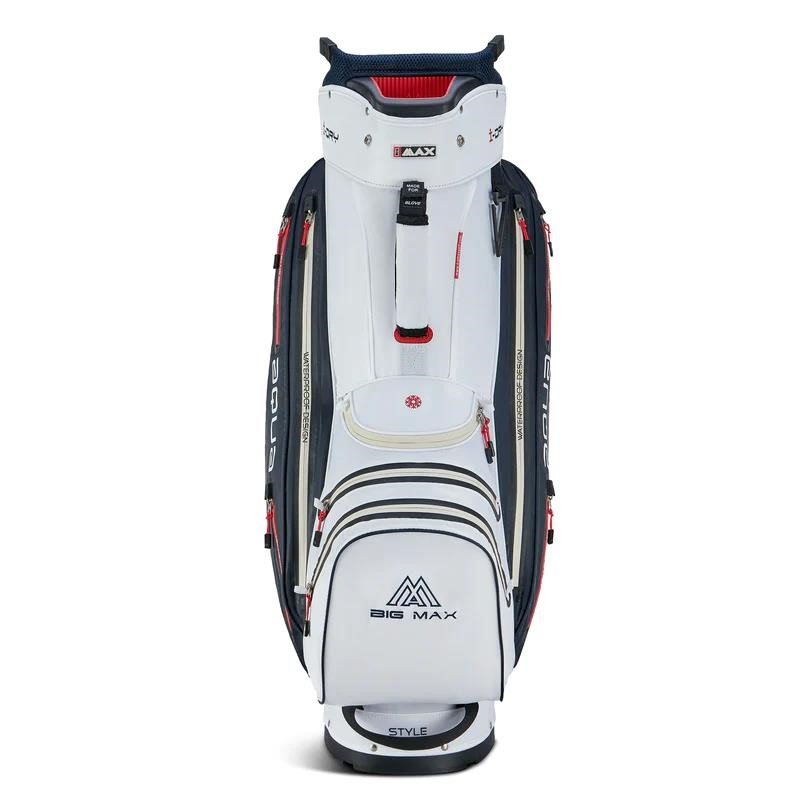 Big Max Aqua Style 4 Cartbag, weiss/dunkelblau/rot