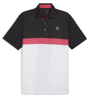 Puma Pure Colorblock Herren Poloshirt, weiss