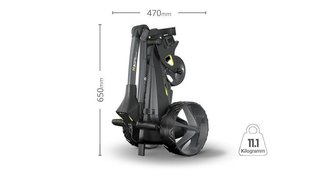 Motocaddy M3 GPS DHC Elektrotrolley, Ultra-Lithium-Akku