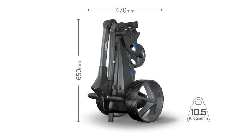 Motocaddy M5 GPS Elektrotrolley, 18+ Akku