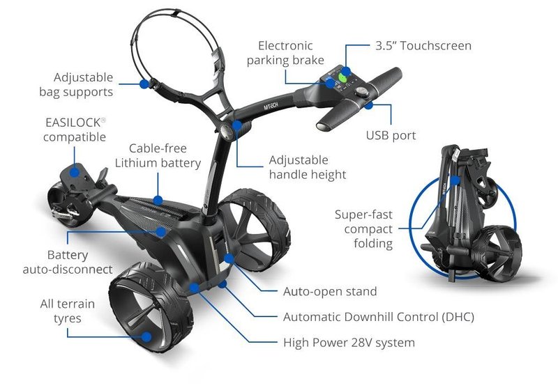 Motocaddy M-TECH GPS DHC Elektrotrolley