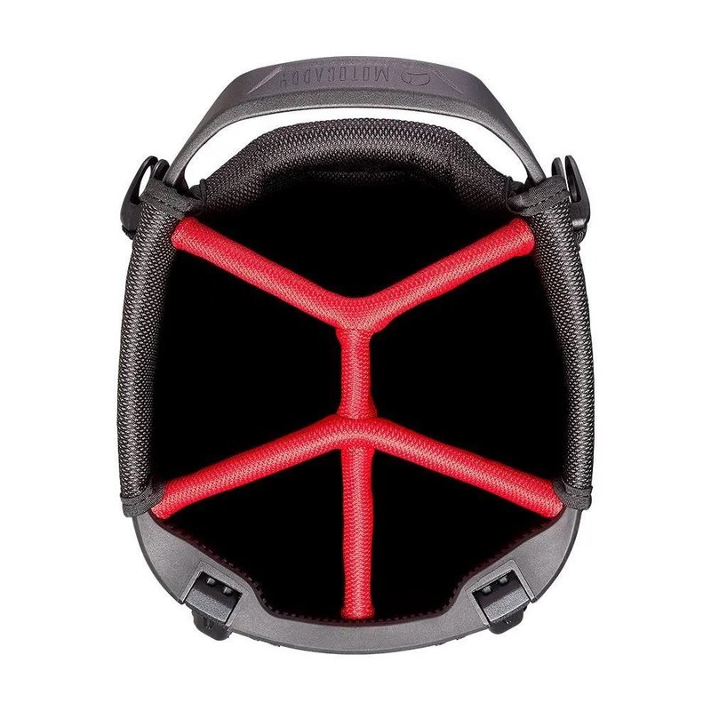 Motocaddy HydroFLEX Standbag, grau/rot