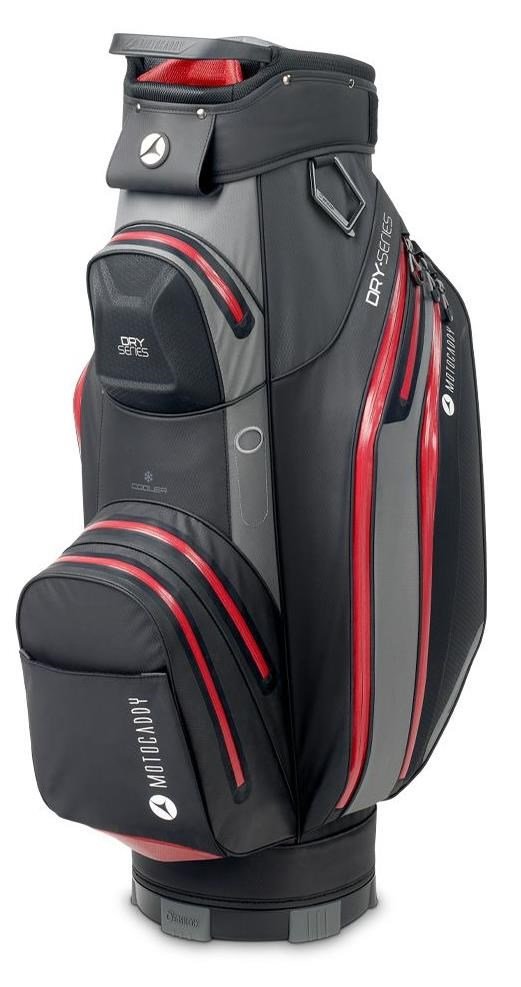 Motocaddy Dry Series Cartbag, grau/rot
