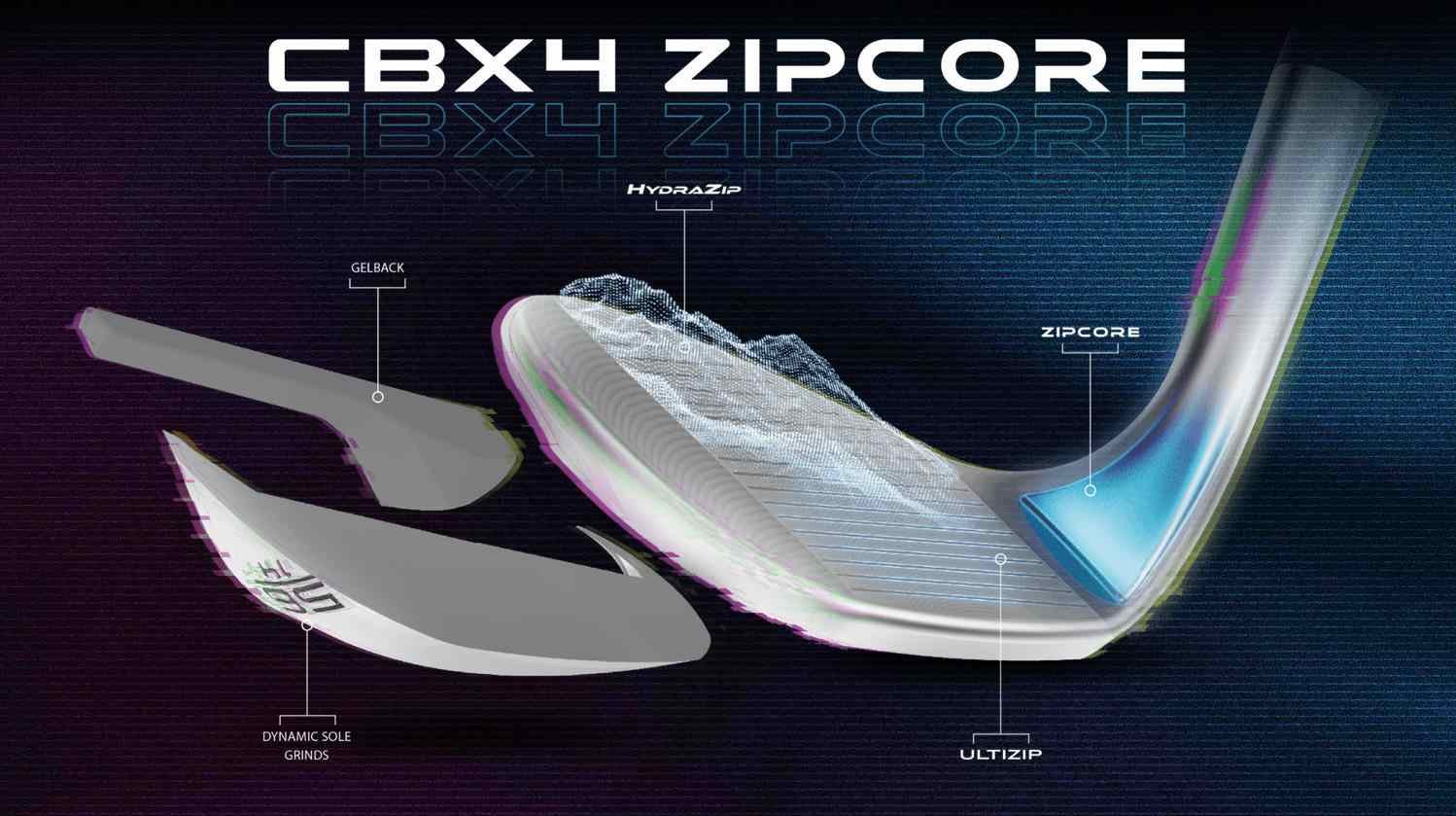 Cleveland CBX4 Zipcore Damen Wedge, Graphit