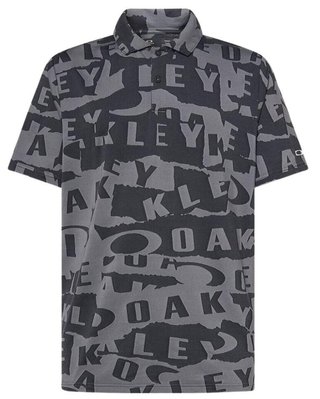 Oakley Ransom Jacquard Herren Poloshirt, schwarz