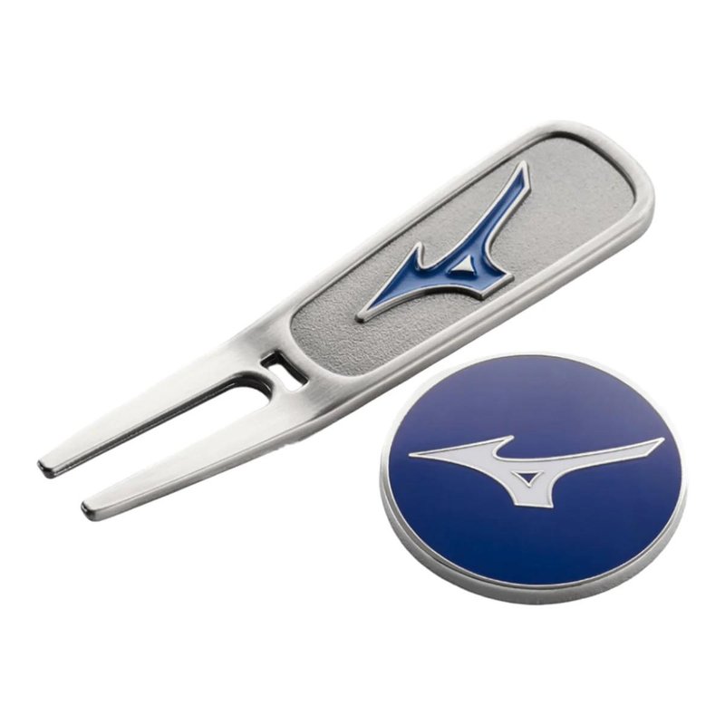 Mizuno RB Pitchfork & Marker Set, silber/blau
