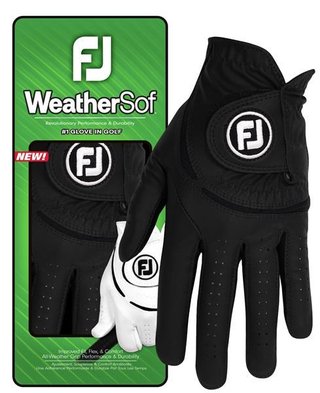 FootJoy WeatherSof Damen Golfhandschuh, schwarz