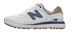 New Balance 574 Greens V2 Herren Golfschuhe, weiss/dunkelblau