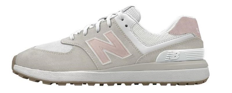 New Balance 574 Greens V2 Damen Golfschuhe, beige/rosa