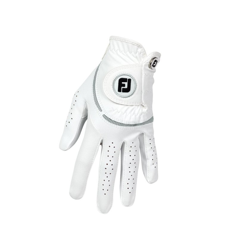FootJoy WeatherSof Damen Golfhandschuh, weiss/grau