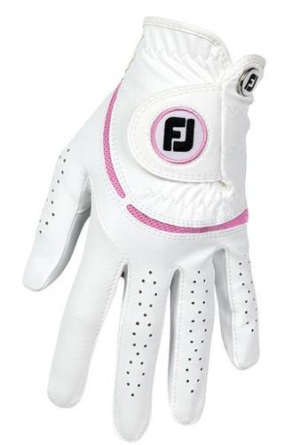 FootJoy WeatherSof Damen Golfhandschuh, weiss/rosa