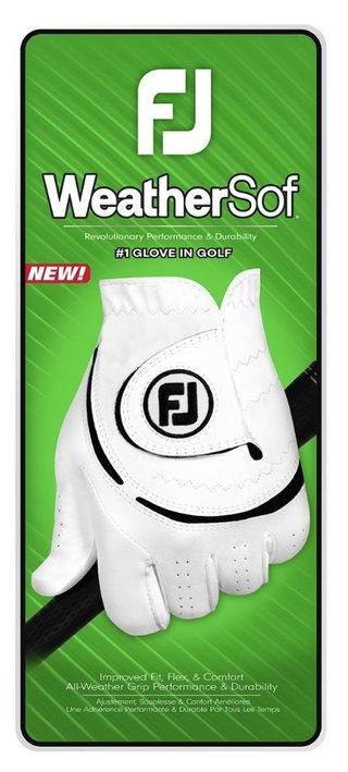 FootJoy WeatherSof Herren Handschuh, weiss/schwarz