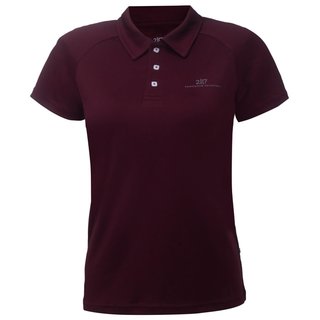 2117 of Sweden Fröseke Damen Poloshirt, dark plum