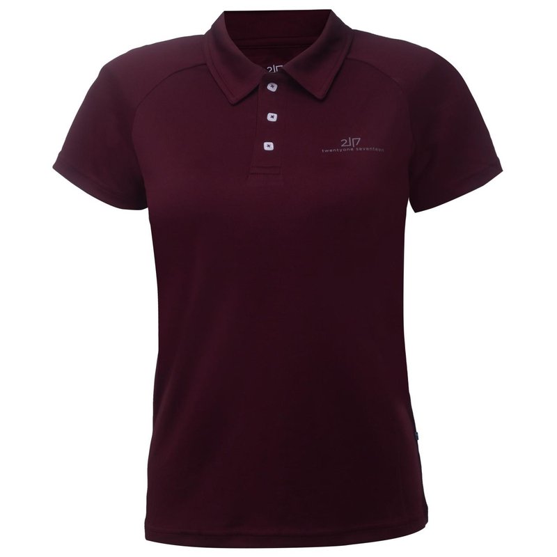 2117 of Sweden Fröseke Damen Poloshirt, dark plum