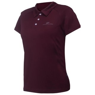 2117 of Sweden Fröseke Damen Poloshirt, dark plum