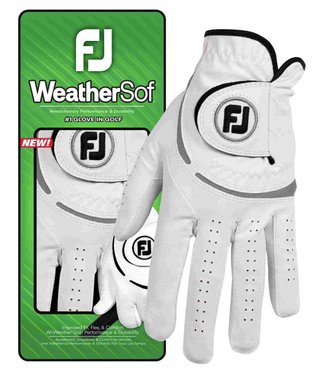 FootJoy WeatherSof Herren Handschuh, weiss/grau