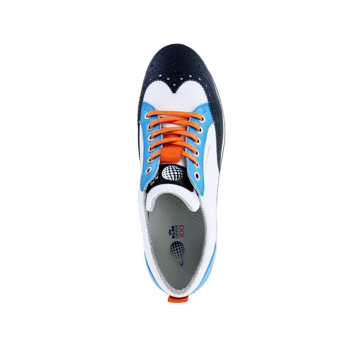 Duca Del Cosma Camelot Herren Golfschuhe, weiss/blau