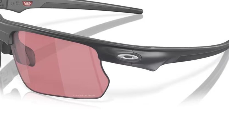 Oakley BISPHAERA Sonnenbrille, Matte Carbon/PRIZM Dark Golf