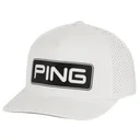 Ping Tour Vented Delta Golf Cap, weiss