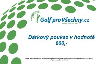 Dárkový poukaz v hodnotě 600,-