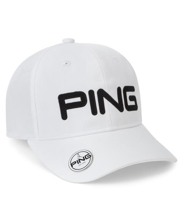 PING Ball Marker mens cap, white - 3 PACK