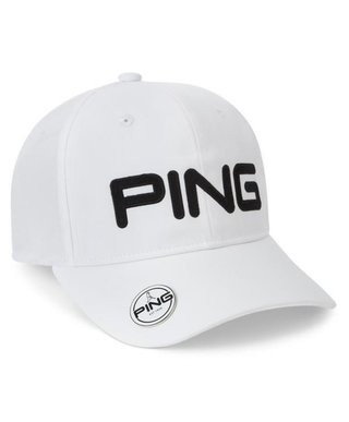 Ping Ball Marker Golf Cap, weiss