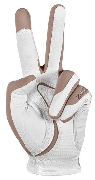 Zoom Weather Damen Handschuh, weiss/beige