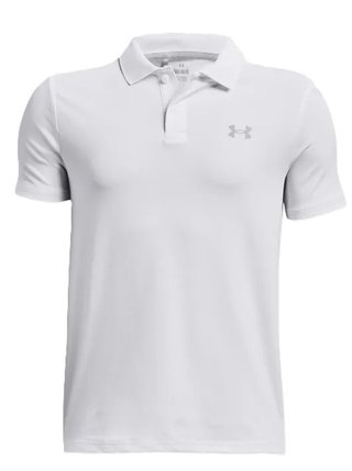 Under Armour Performance Junior Poloshirt, weiss/grau