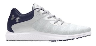 Under Armour Charged Breathe 2 Knit SL ladies golf shoes 2024, halo grey/midnight navy/metallic silver