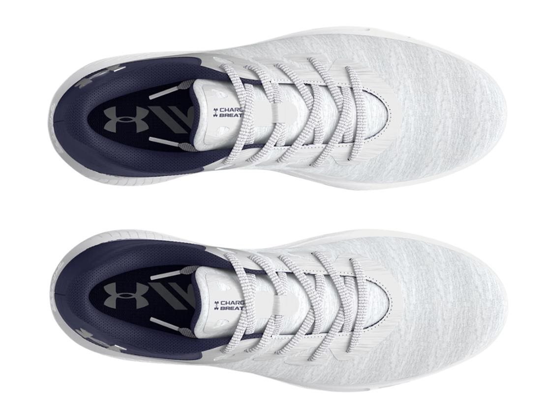 Under Armour Charged Breathe 2 Knit SL ladies golf shoes 2024, halo grey/midnight navy/metallic silver