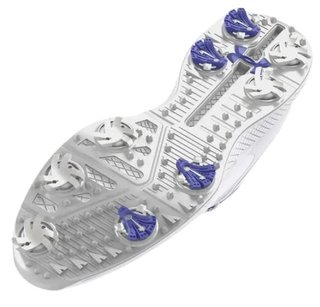 Under Armour Charged Breathe 2 Damen Golfschuhe, white/starlight/metallic silver