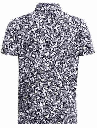 Under Armour Playoff Printed Junior Poloshirt - midnight navy/white