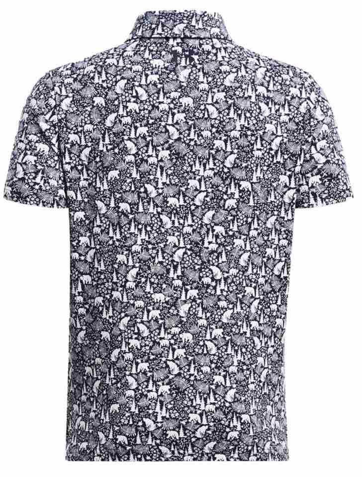 Under Armour Playoff Printed Junior Poloshirt - midnight navy/white