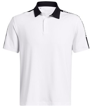 Under Armour Playoff 3.0 Striker Herren Poloshirt, weiss/schwarz