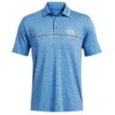 Under Armour Playoff 3.0 Printed Herren Poloshirt, photon blue/nova orange/midnight navy